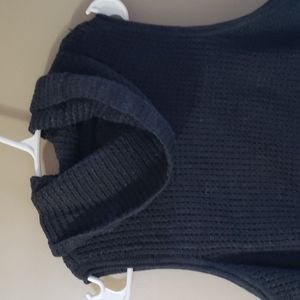 Sonoma sleeveless waffle cowl neck tunic sweater